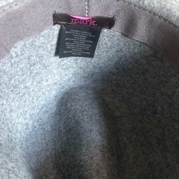 Grey Wool Felt Fedora - Picture 6 of 6